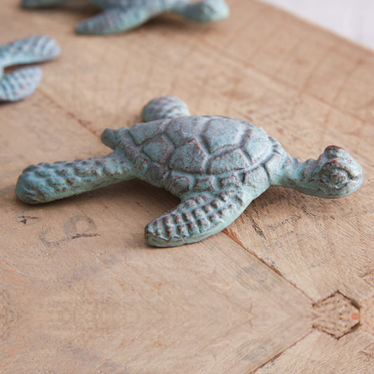 Decorative Verdigris Sea Turtle