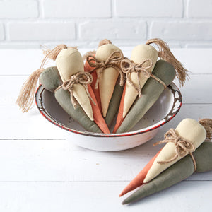 Set of Three Fabric Carrots