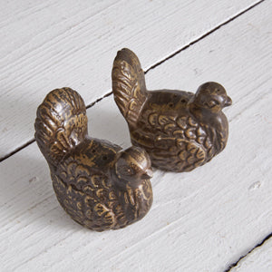 Set of Two Turkey Salt and Pepper Shakers