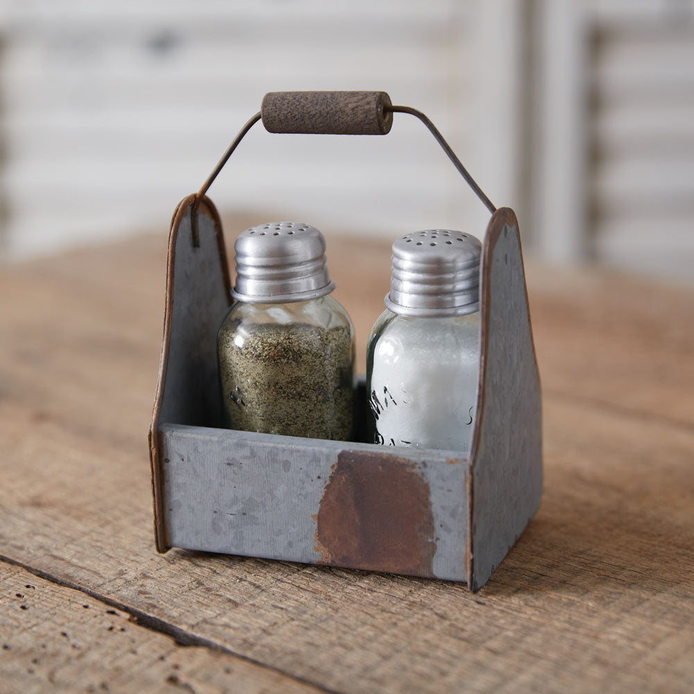 Lunch Pail Salt and Pepper Caddy