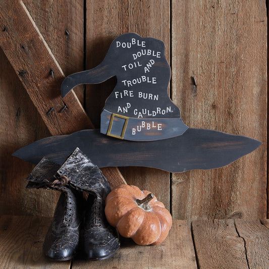 Toil and Trouble Witch Hat Sign