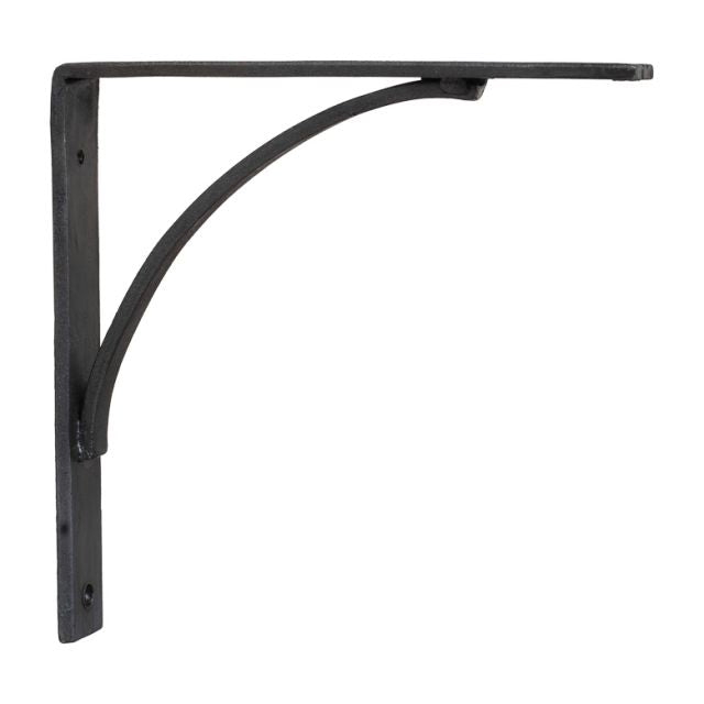 7-Inch Arched Wrought Iron Shelf Brackets - Pair