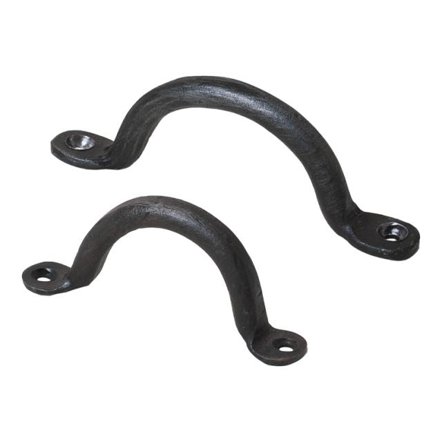4-Inch and 3-Inch Wrought Iron Cabinet Pull Handles - 2 Sets