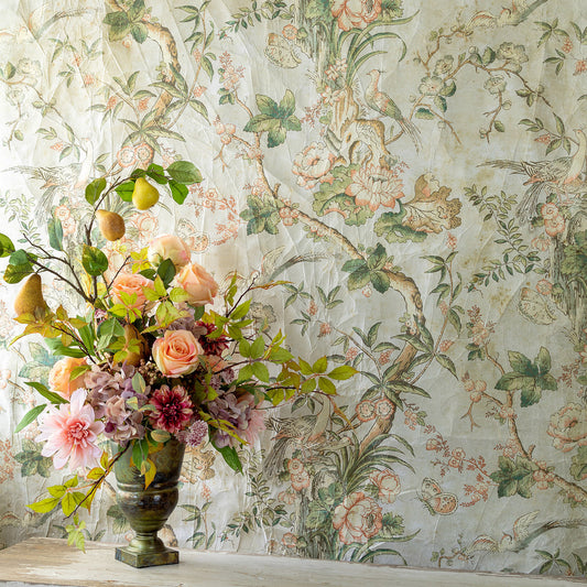 Blossom Vine Pattern Wallpaper