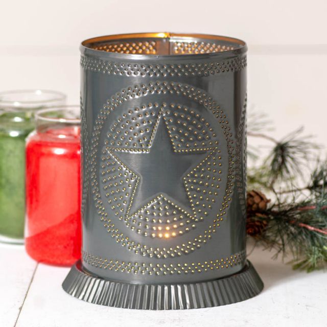 Candle Warmer with Country Star in Kettle Black