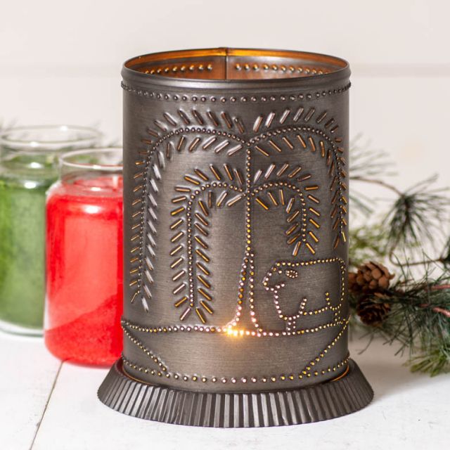 Candle Warmer with Country Star in Kettle Black