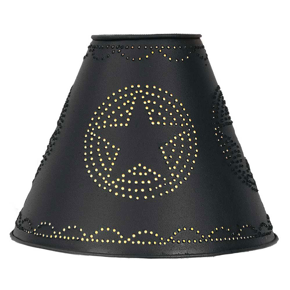 4X10X8 Star Punched Tin Shade - Black