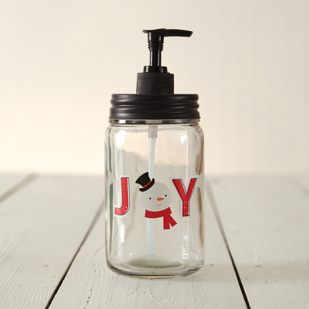 Joyful Snowman Soap Dispenser