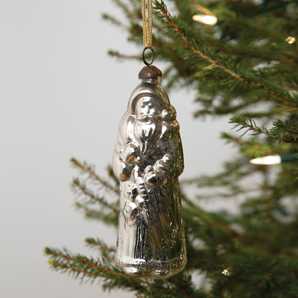 Vintage Santa Mercury Glass Ornament