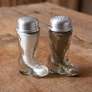 Set of Two Cowboy Boot Salt & Pepper Shakers