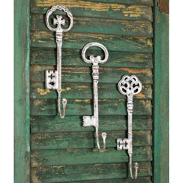 Set of Three Oversize Key Hooks