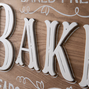Baked Fresh Bakery Wall Sign