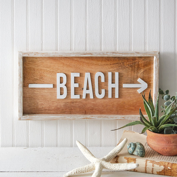 Beach Directional Sign