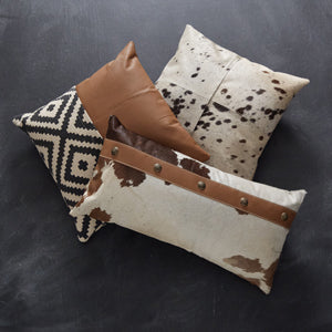 Cowhide Throw Pillow