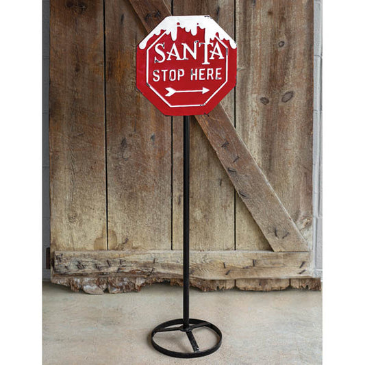 Santa Stop Sign