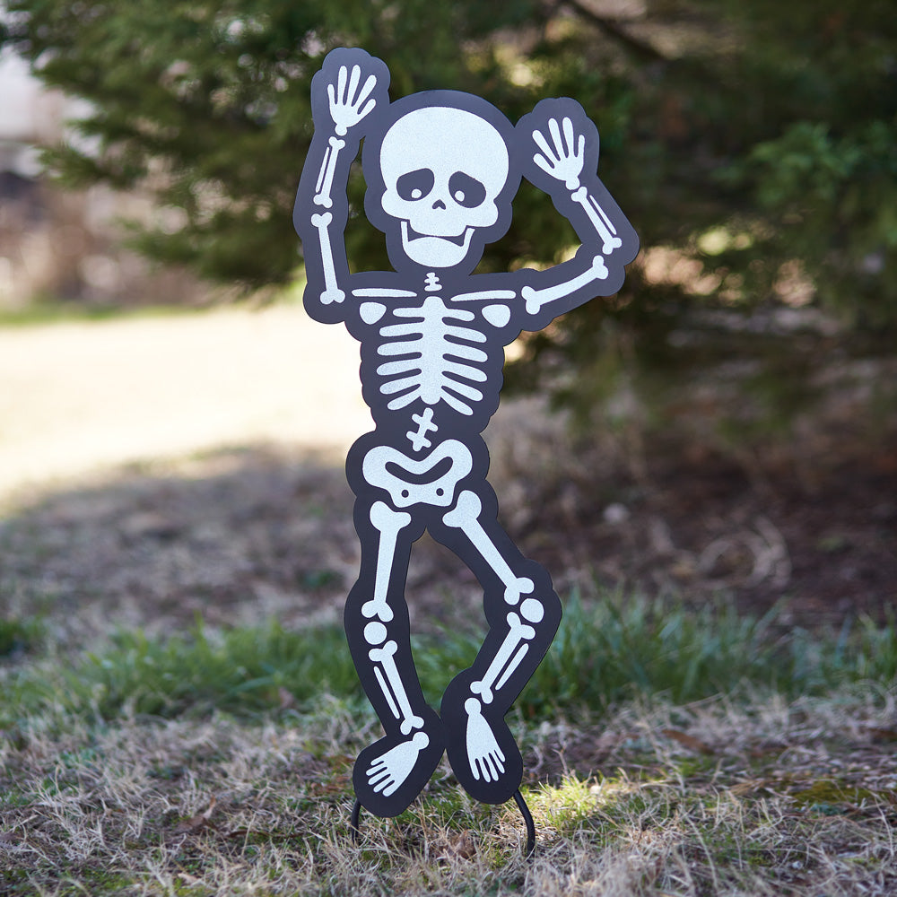 Dancing Skeleton Yard Stake