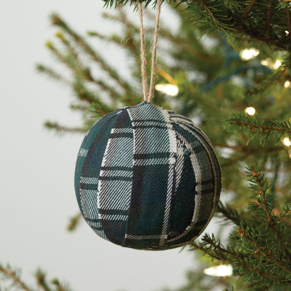 Aspen Plaid Fabric Ornament