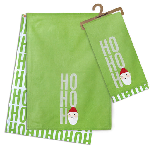 Set of Two Ho Ho Ho Tea Towels