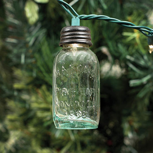 3.5 Inch Glass Mason Jar Ornament for Christmas Lights