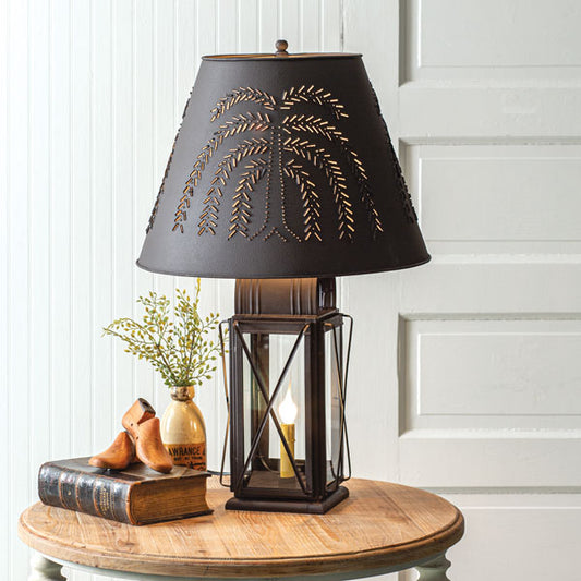 Large Milkhouse 4-Way Lamp with Shade