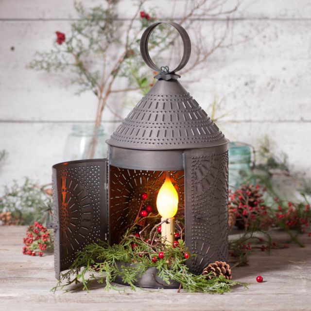 17-Inch Fireside Lantern in Kettle Black - Made in USA - Brownsland Farm