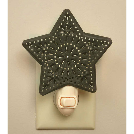 Punched Star Night Light