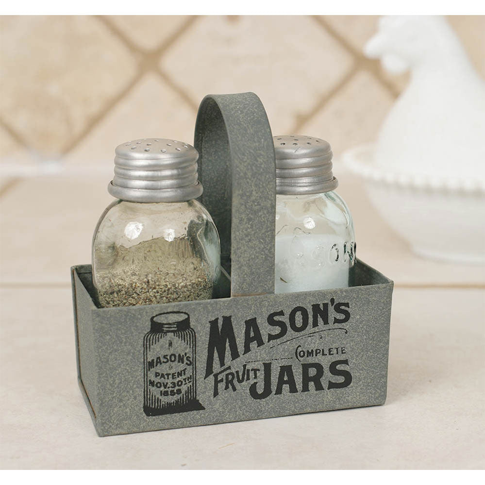 Mason Jar Box Salt and Pepper Caddy