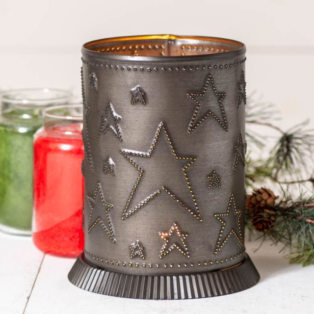 Candle Warmer with Country Star in Kettle Black - Made in USA - Brownsland Farm