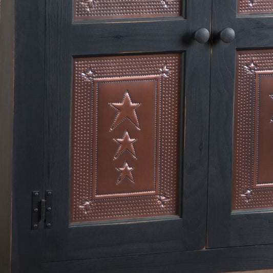 Embossed Star Panel in Solid Copper - Made in USA - Brownsland Farm