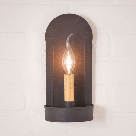 Fireplace Sconce in Textured Black - Made in USA