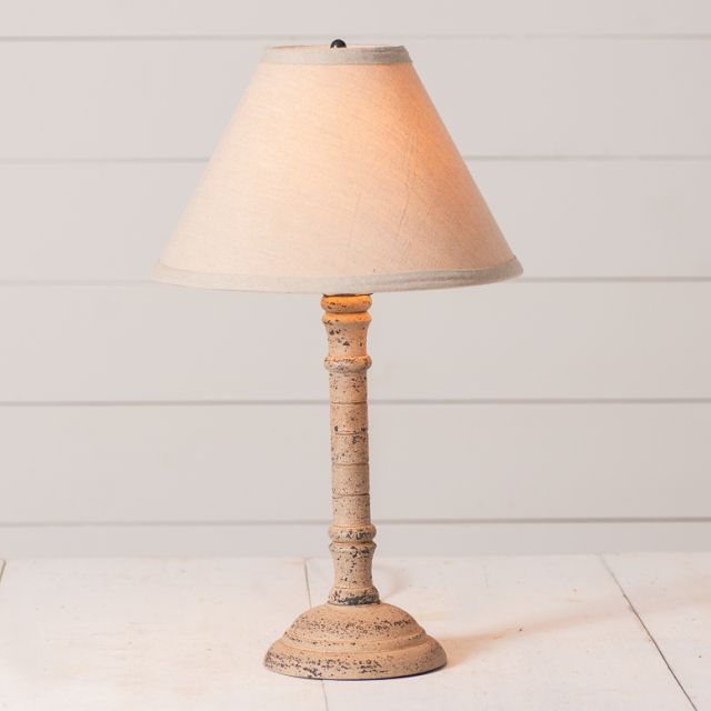 Gatlin Wood Table Lamp in Hartford Buttermilk with Fabric Linen Shade