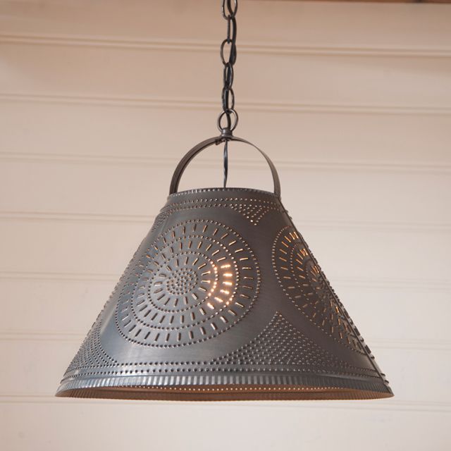 Homestead Shade Light with Chisel in Kettle Black - Made in USA - Brownsland Farm