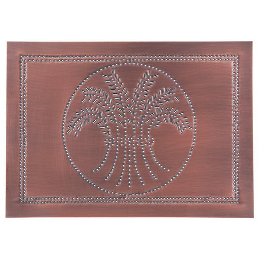 Horizontal Wheat Panel in Solid Copper - Made in USA - Brownsland Farm