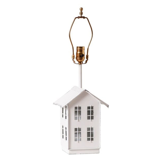 House Lamp Base in Rustic White*