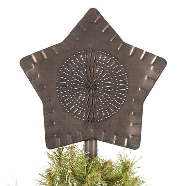 Large Star Tree Topper in Kettle Black - Made in USA - Brownsland Farm