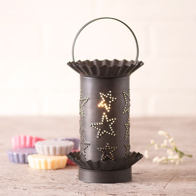 Mini Wax Warmer with Country Star in Kettle Black - Made in USA - Brownsland Farm