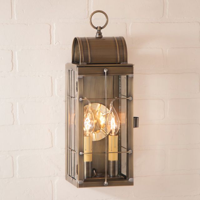 Queen Arch Lantern in Weathered Brass - Made in USA - Brownsland Farm