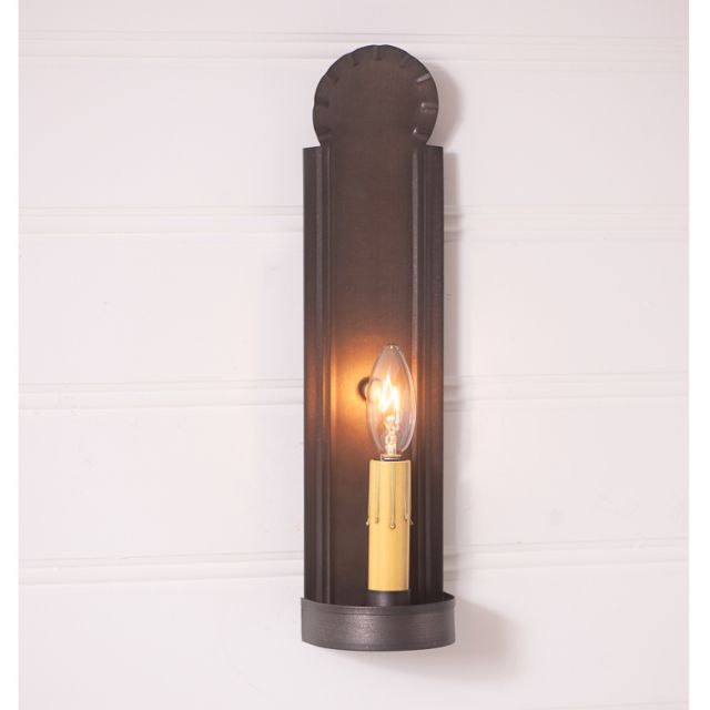 Slim Colonial Electric Tin Sconce