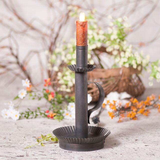 Tall Candlestick in Kettle Black - Made in USA - Brownsland Farm