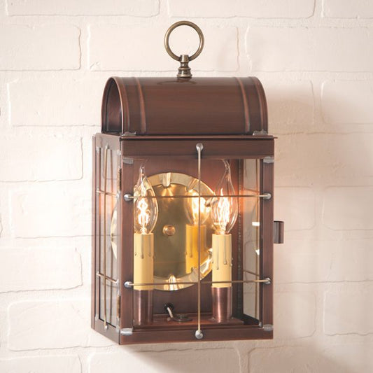 Toll House Wall Lantern in Antique Copper - Made in USA - Brownsland Farm