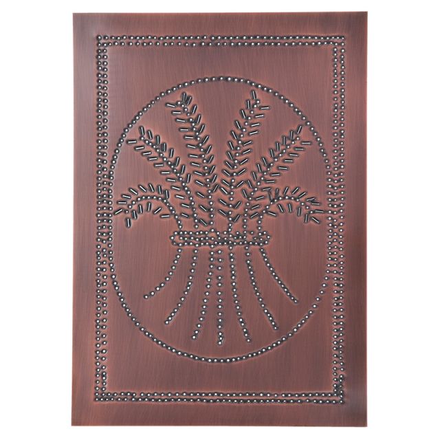 Vertical Wheat Panel in Solid Copper - Made in USA - Brownsland Farm