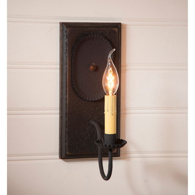 Wilcrest Sconce in Black - Made in USA - Brownsland Farm